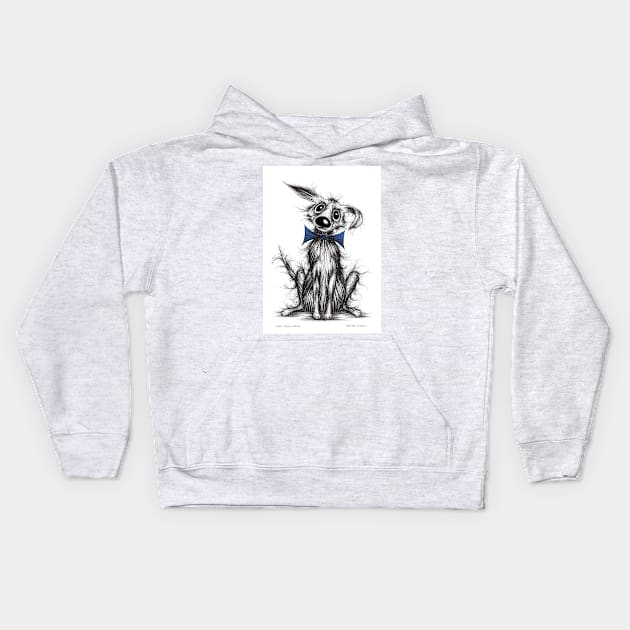 Mr Posh paws Kids Hoodie by Keith Mills